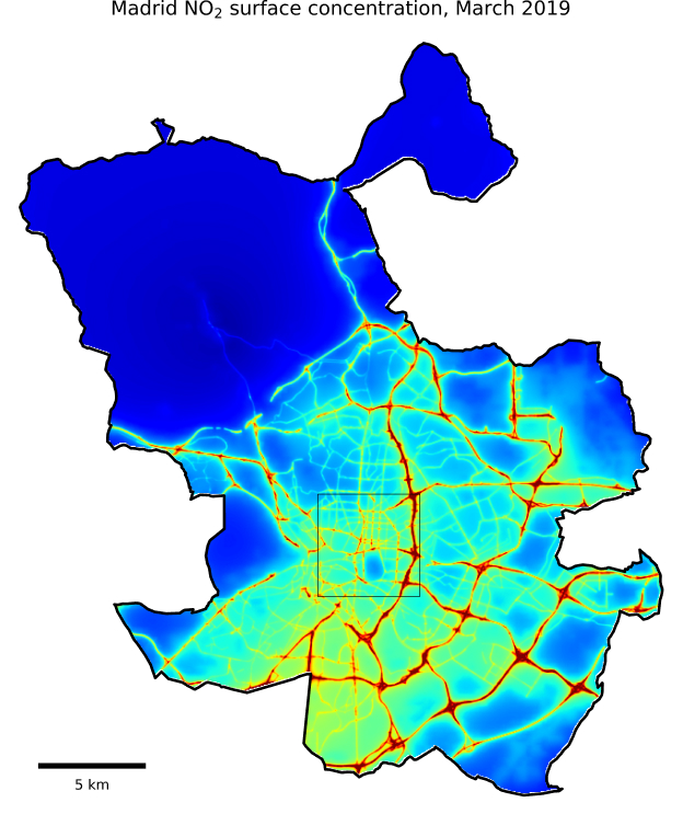 Figure 1. Madrid heatmap.