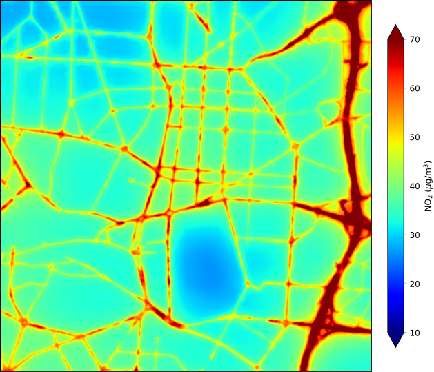 Figure 2. Madrid heatmap detail.